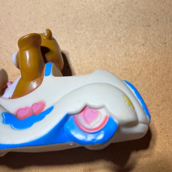 American Greetings AGC Tenderheart 80’s Brown Care Bear Rubber car Toy Vtg - Picture 6 of 16